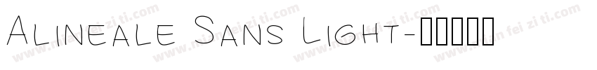 Alineale Sans Light字体转换